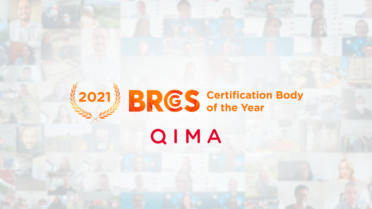 Organisme de certification QIMA BRCGS de l'année